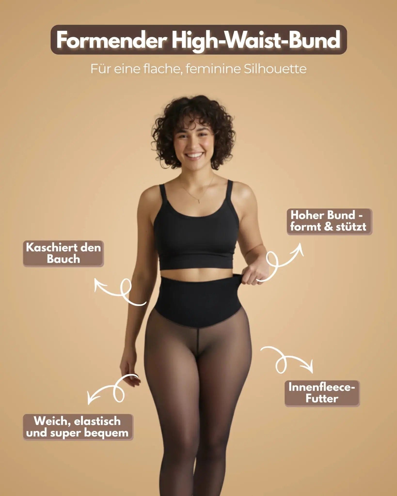 Fleecegefütterte Strumpfhose